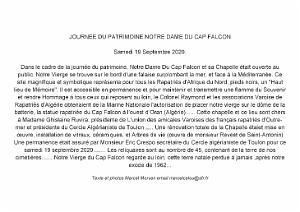 2020 09 19 TOULON JOURNEE DU PATRIMOINE-N.D DU CAP FALCON